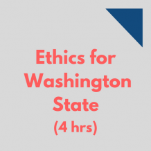Ethics for Washington State 4-hr online CPE course