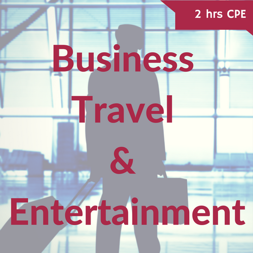 Business Travel & Entertainment Deductions CPE Course