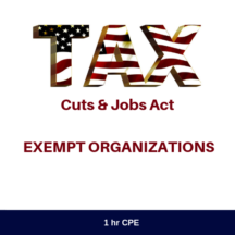 TCJA Summary Exempt Organizations